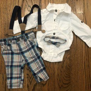 Newborn dress suit for baby boy, wedding outfit